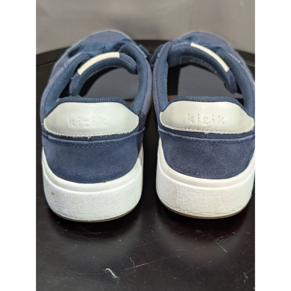 Kizik Shoes Women's 9 Mens 10 Blue Prague Hands Free Sneakers Suede Canvas - Picture 6 of 9